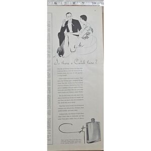 Vintage 1932 Coty Perfume Print Ad Art Deco Illustration Hollands Magazine 1930s